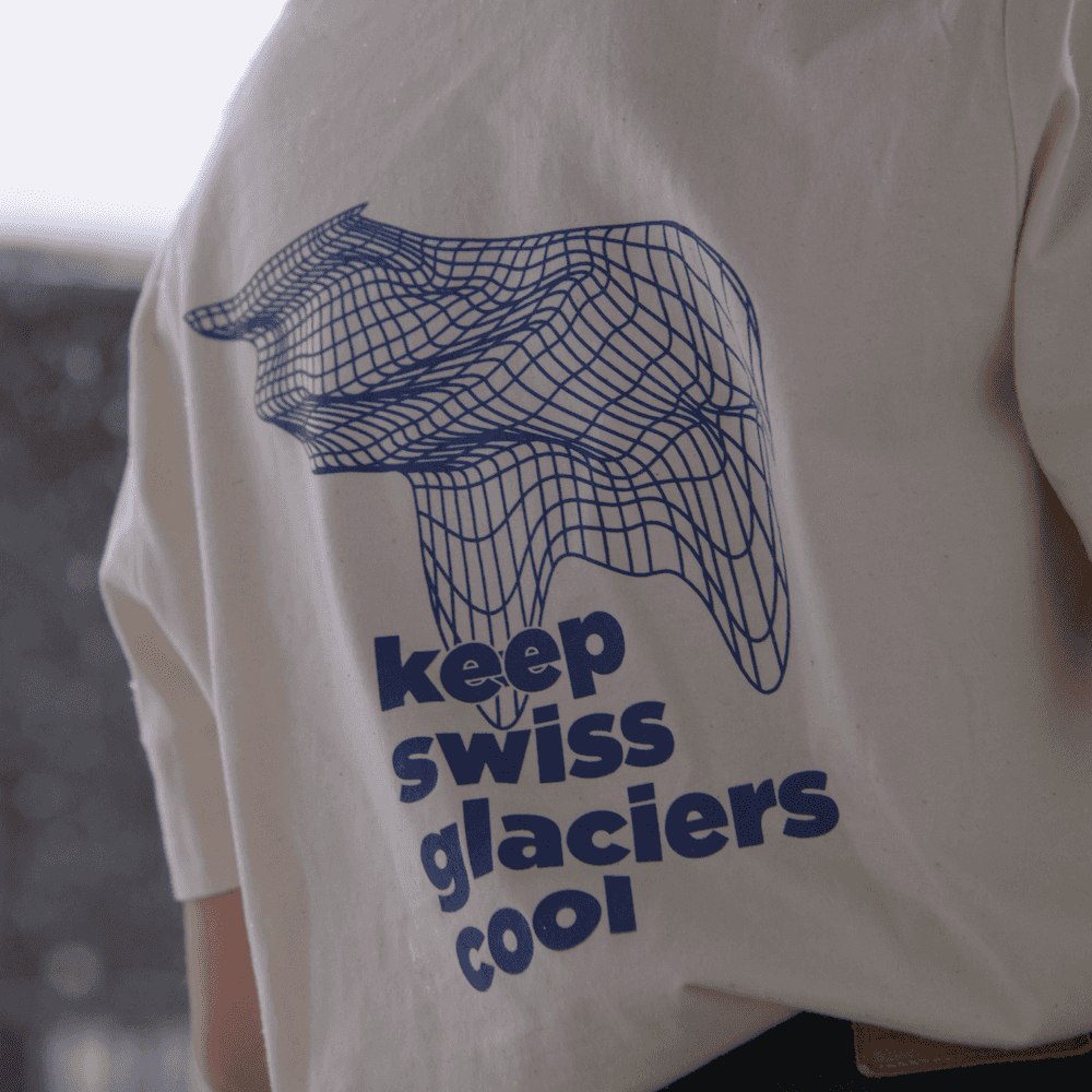 T-shirt - Limited Edition «Keep Swiss Glaciers Cool» blue