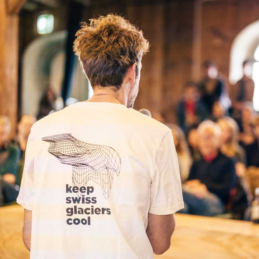 T-shirt - Limited Edition «Keep Swiss Glaciers Cool» black